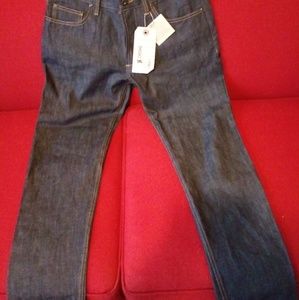 MENS CHROME dark wash straight jeans